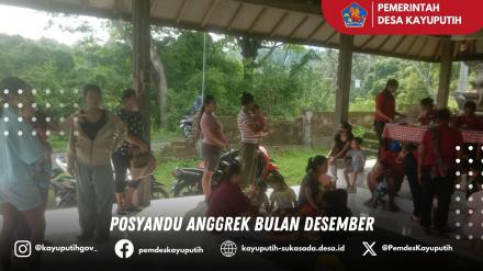 POSYANDU ANGGREK DI BULAN DESEMBER